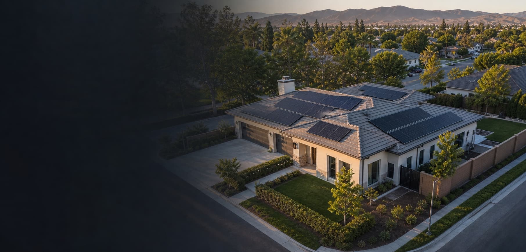Residential property documented from the air